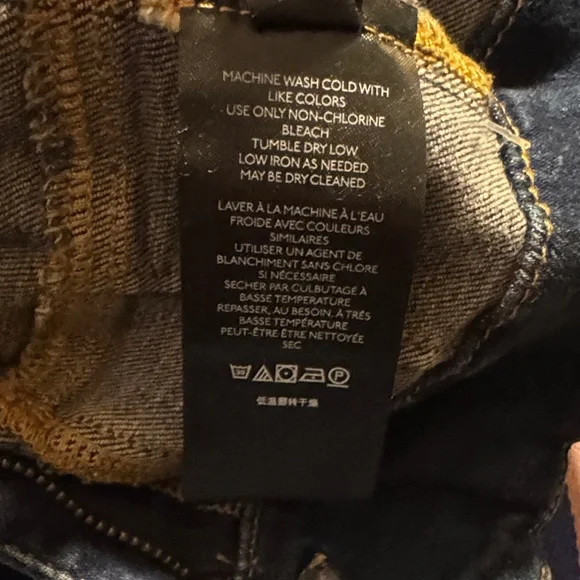 Free People We The Free Jayde Flare Jeans Tulsa Blue Dark Wash Size 27 - Picture 11 of 15